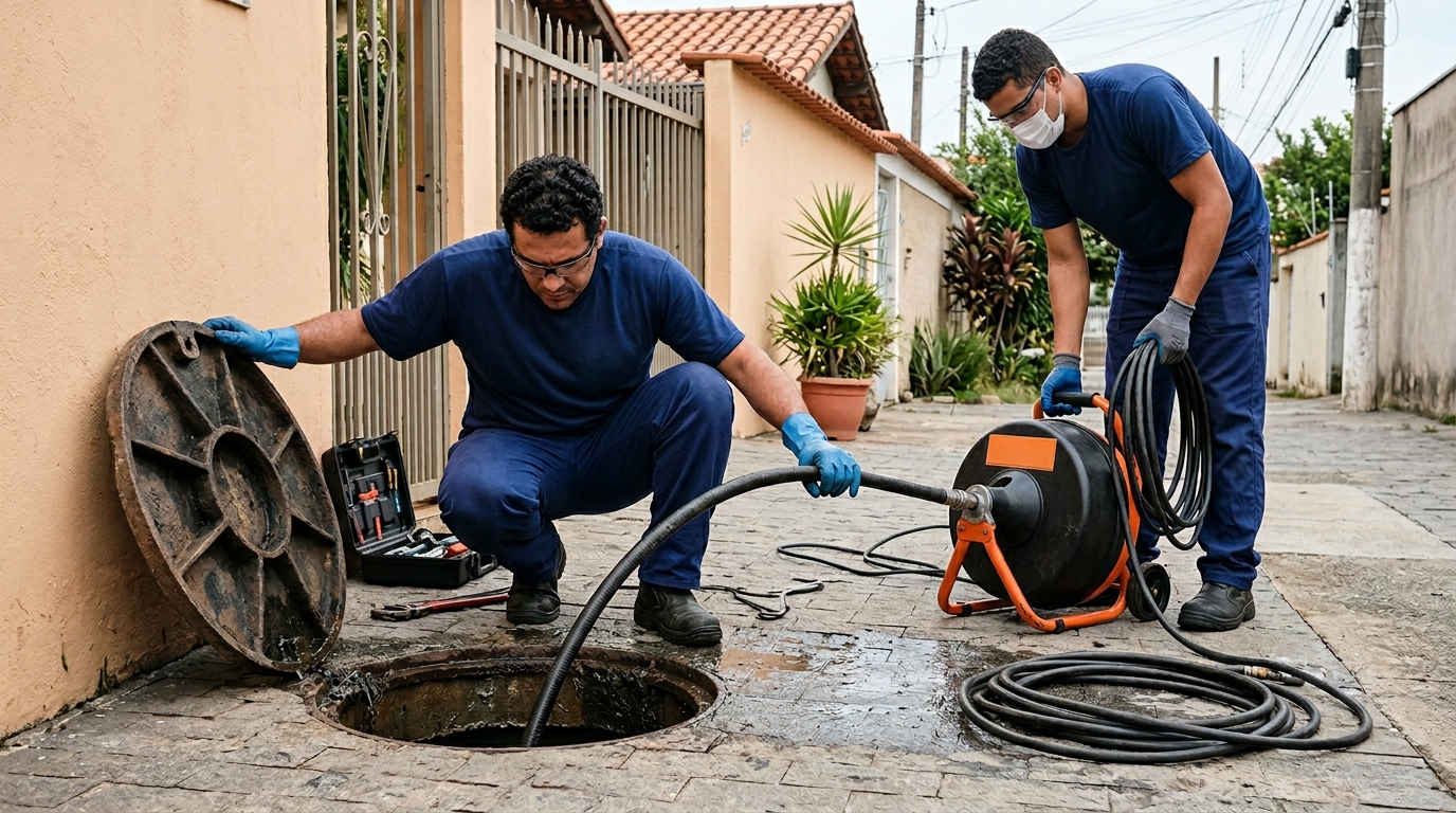 Desentupimento de esgoto perto de mim em Uberaba-MG