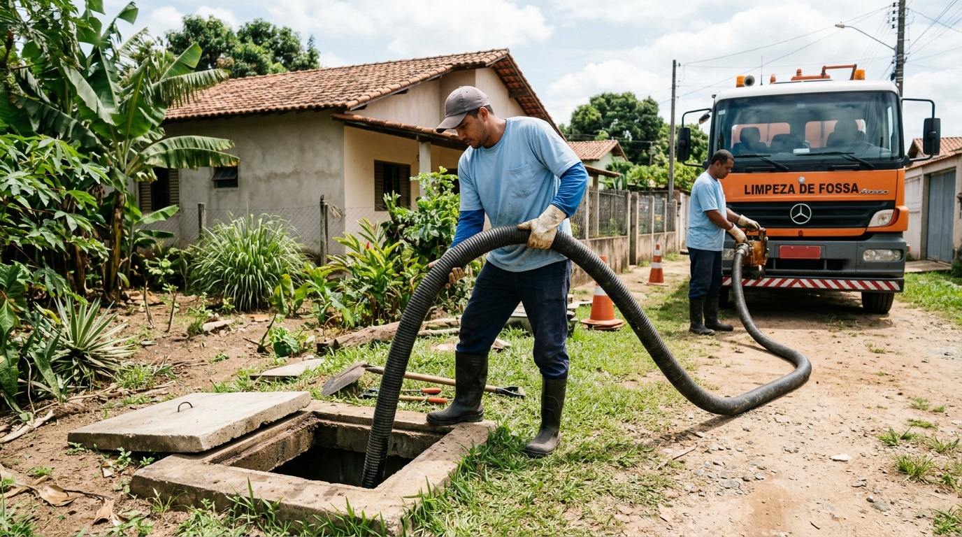 Desentupimento de Fossa em Manhattan, Uberaba‑MG