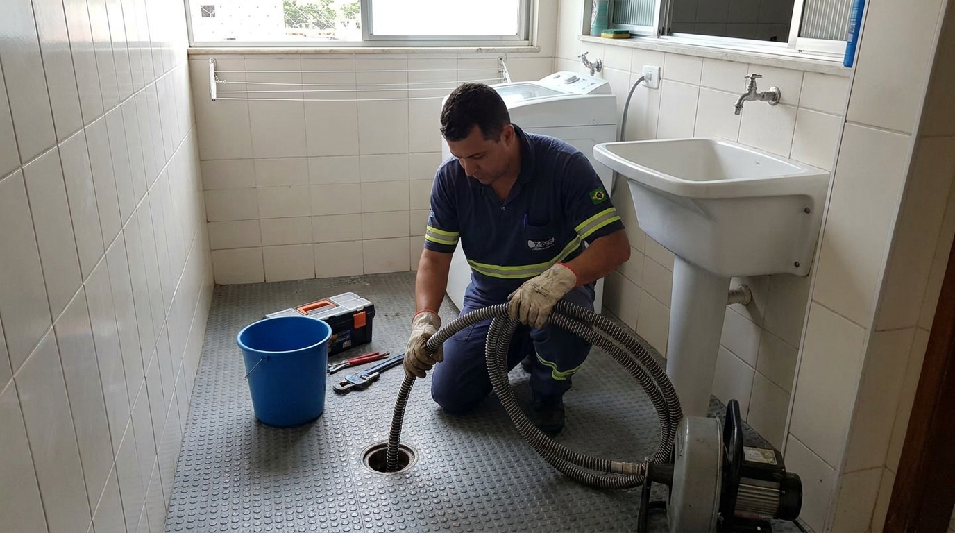 Desobstrução na Cozinha no Leblon, Uberaba‑MG