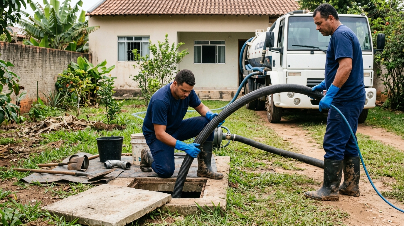 Sucção de Fossa em Manhattan, Uberaba‑MG